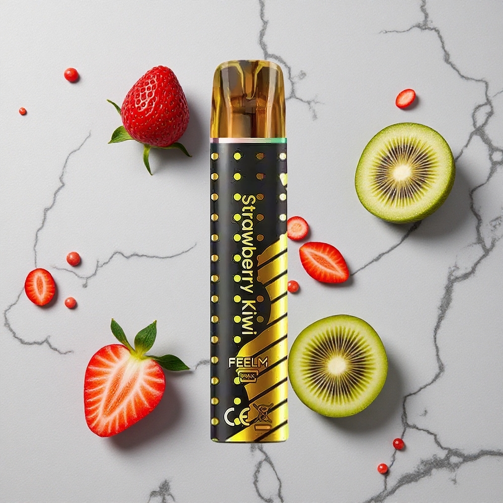 Aardbei-Kiwi JNR Black&Golden 800 Puffs Wegwerp Vape 2ml E-Liquid wholesale Netherlands