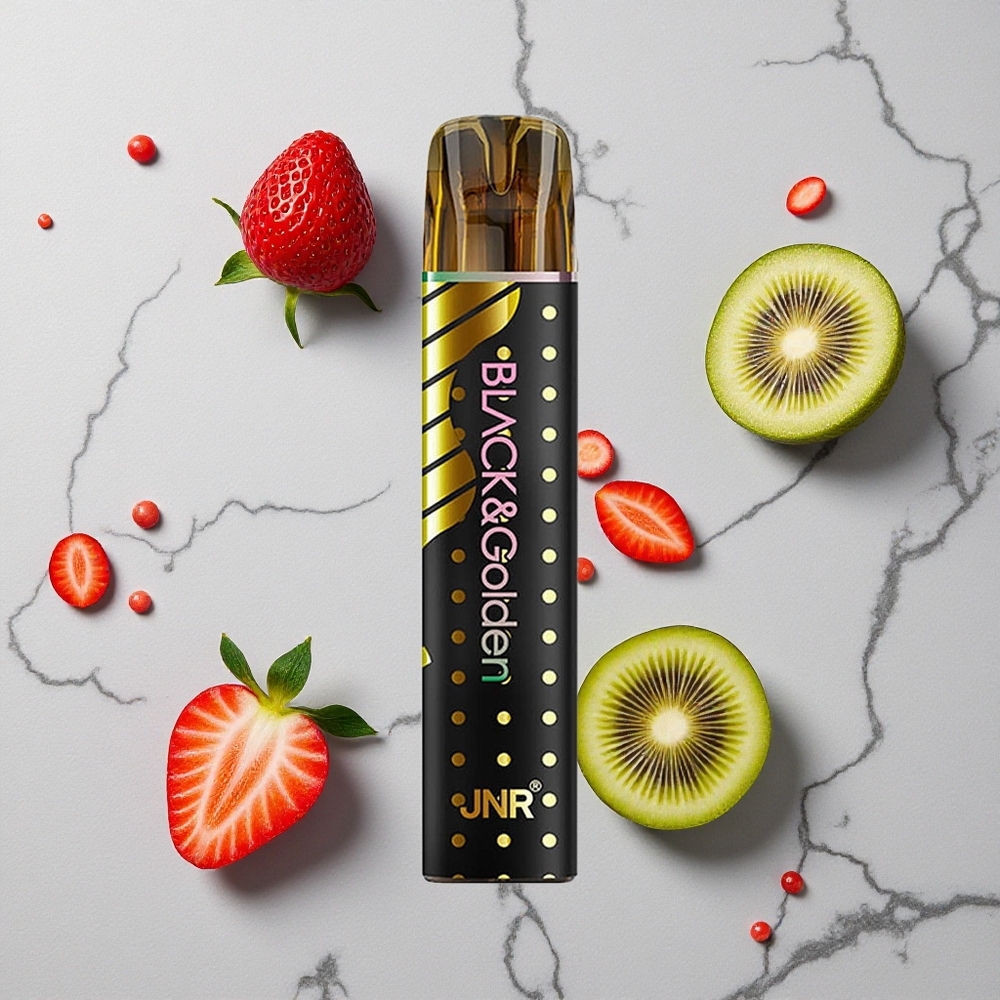 Aardbei-Kiwi JNR Black&Golden 800 Puffs Wegwerp Vape 2ml E-Liquid wholesale Netherlands