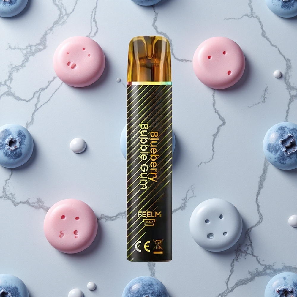 Blauwe Bes Bubble Gum JNR Black&Golden 800 Puffs Wegwerp Vape 550mAh Battery wholesale Netherlands
