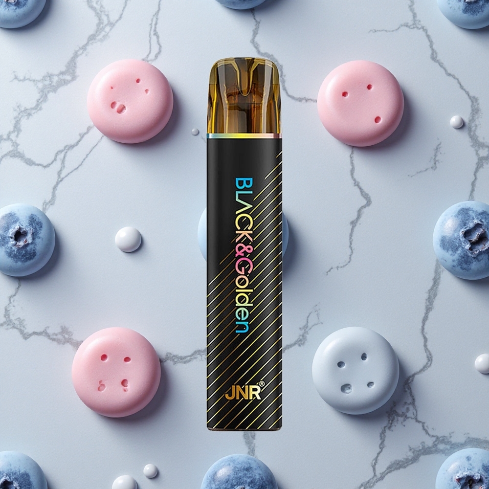 Blauwe Bes Bubble Gum JNR Black&Golden 800 Puffs Wegwerp Vape 550mAh Battery wholesale Netherlands