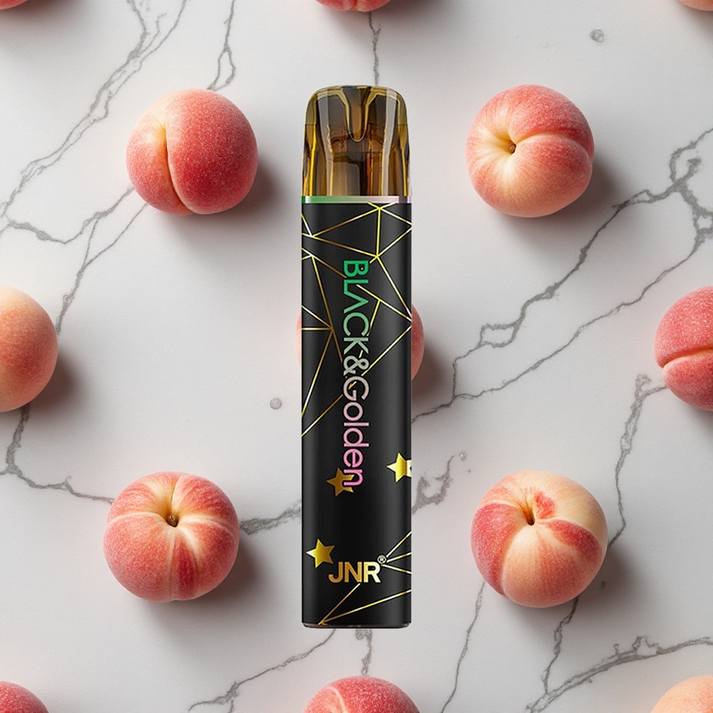 Perziken Smaak JNR Black&Golden 800 Puffs Wegwerp Vape TPD Gecertificeerd wholesale Netherlands