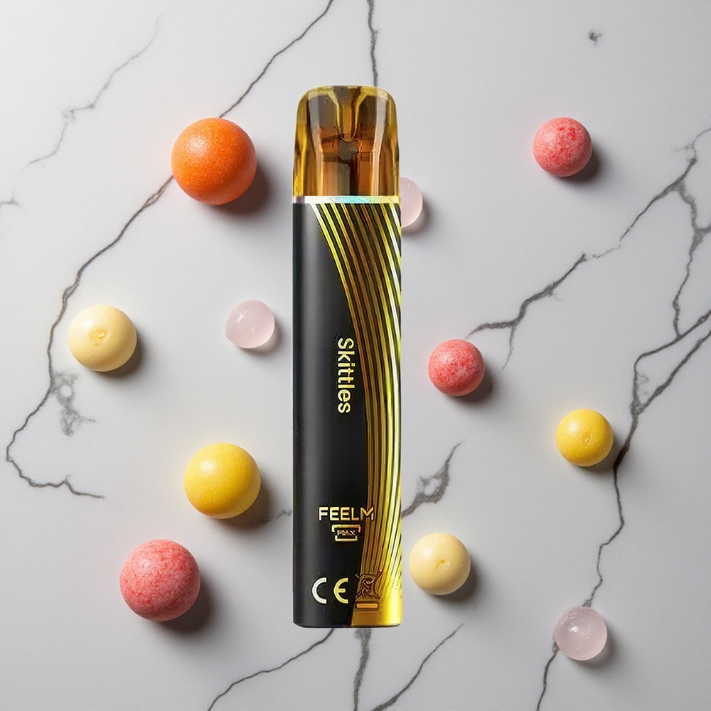 Regenboog Skittles JNR Black&Golden 800 Puff Wegwerp Vape 550mAh Batterijcapaciteit wholesale Netherlands
