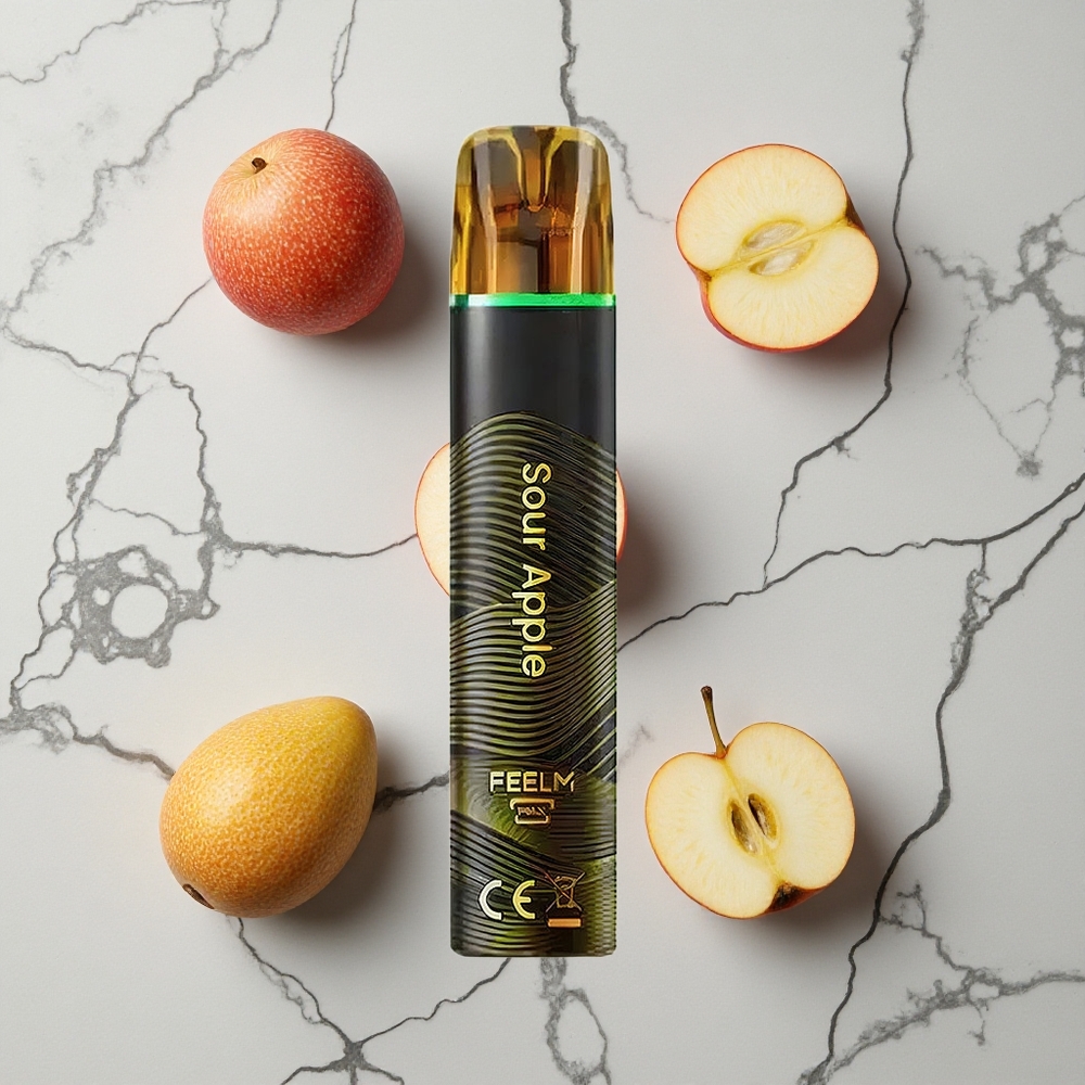 Zuur Appel JNR Black&Golden 800 Puffs Geen Opladen TPD Gecertificeerd wholesale Netherlands