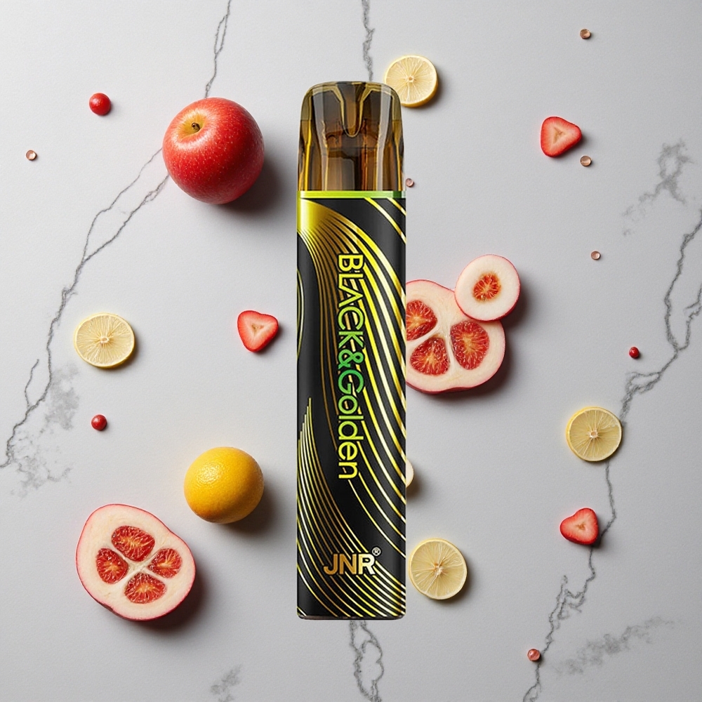 Zwart&Gouden JNR Black&Golden 800 Puffs Wegwerp Vape 2ml E-Liquid Capaciteit wholesale Netherlands