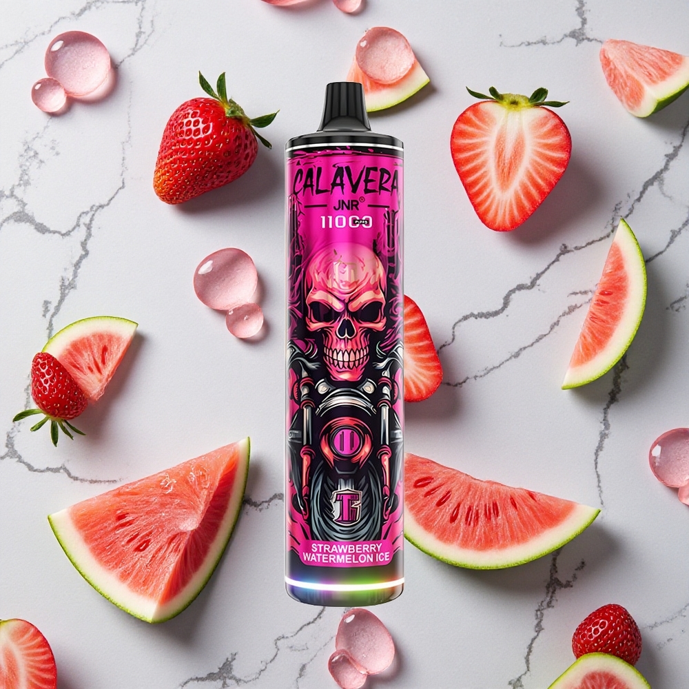 Aardbei Watermeloen IJs JNR Calavera 11000 Puffs Wegwerp Vape Typ-C Oplaadpoort 21ml Vloeistof wholesale Netherlands