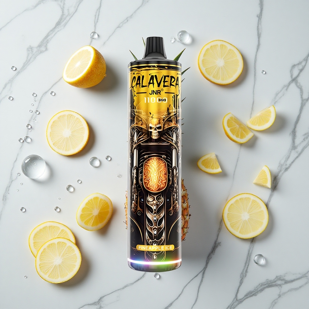 Ananas IJs JNR Calavera 11000 Puffs Wegwerp Vape met Type-C oplader en 21ml vloeistof wholesale Netherlands