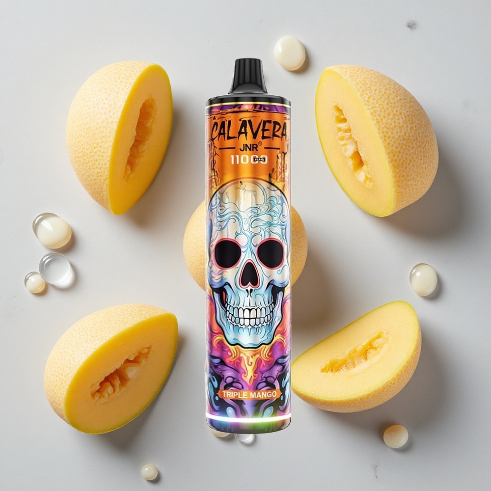 Drievoudige Mango JNR Calavera 11000 Puffs Wegwerp Vape met 21ml Vloeistofcapaciteit wholesale Netherlands
