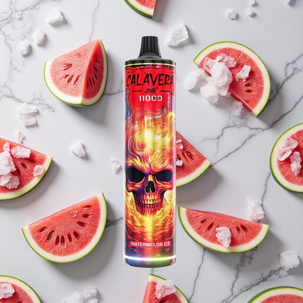 Watermeloen IJs JNR Calavera 11000 Puffs Wegwerp Vape met Type-C oplaadpoort en 21ml E-Liquid wholesale Netherlands