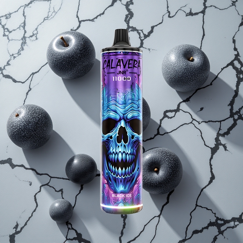 Zwarte IJs JNR Calavera 11000 Puffs Wegwerp Vape met Type-C Oplaadpoort wholesale Netherlands