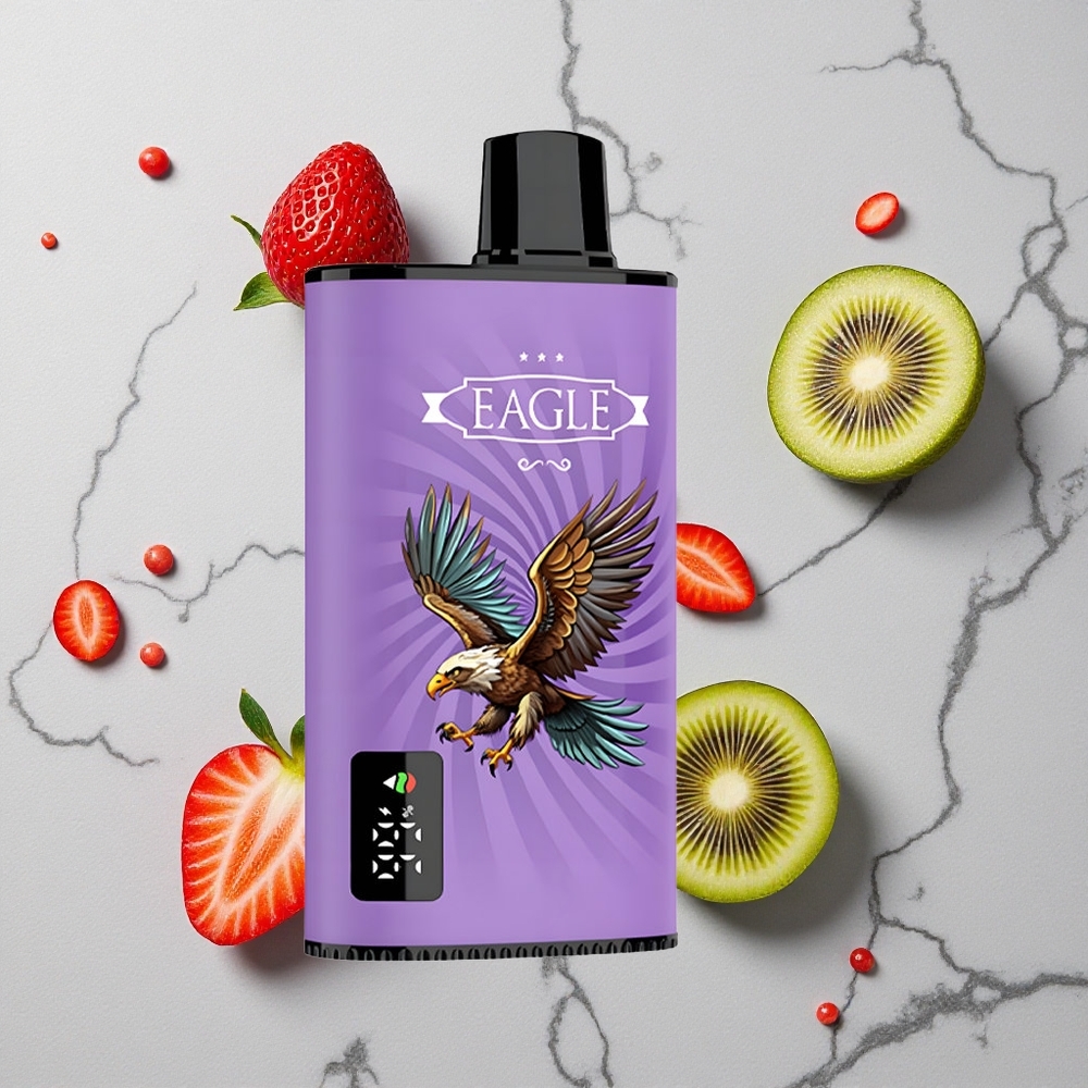 Aardbei-Kiwi JNR EAGLE Smart 23000 Puffs Wegwerp Vape met Digitale Scherm & 750mAh Accu wholesale Netherlands