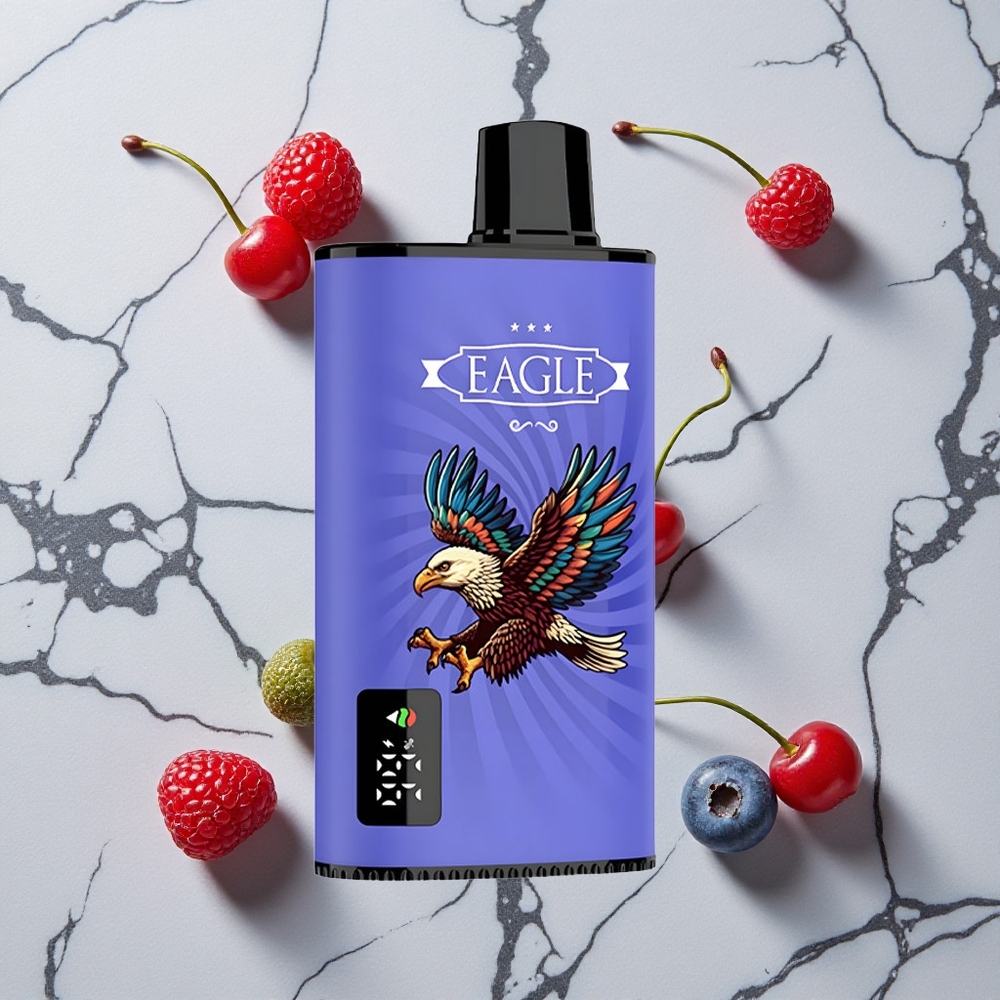 Blauwe Bes Framboos Kers JNR EAGLE Smart 23000 Puffs Digitale Scherm 25ml vloeistof wholesale Netherlands