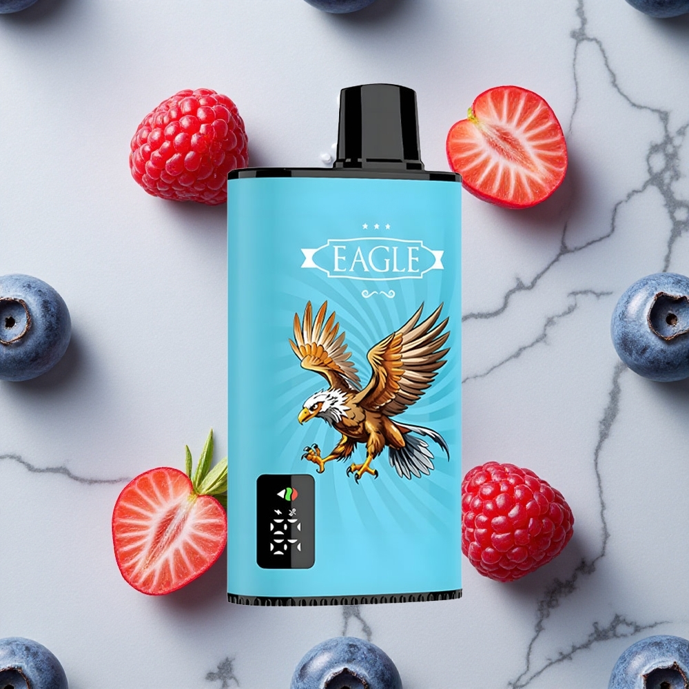 Blauwe Bes & Zure Framboos JNR EAGLE Smart 23000 Puffs Wegwerp Vape met Digitaal Scherm & Type-C Laadpoort wholesale Netherlands