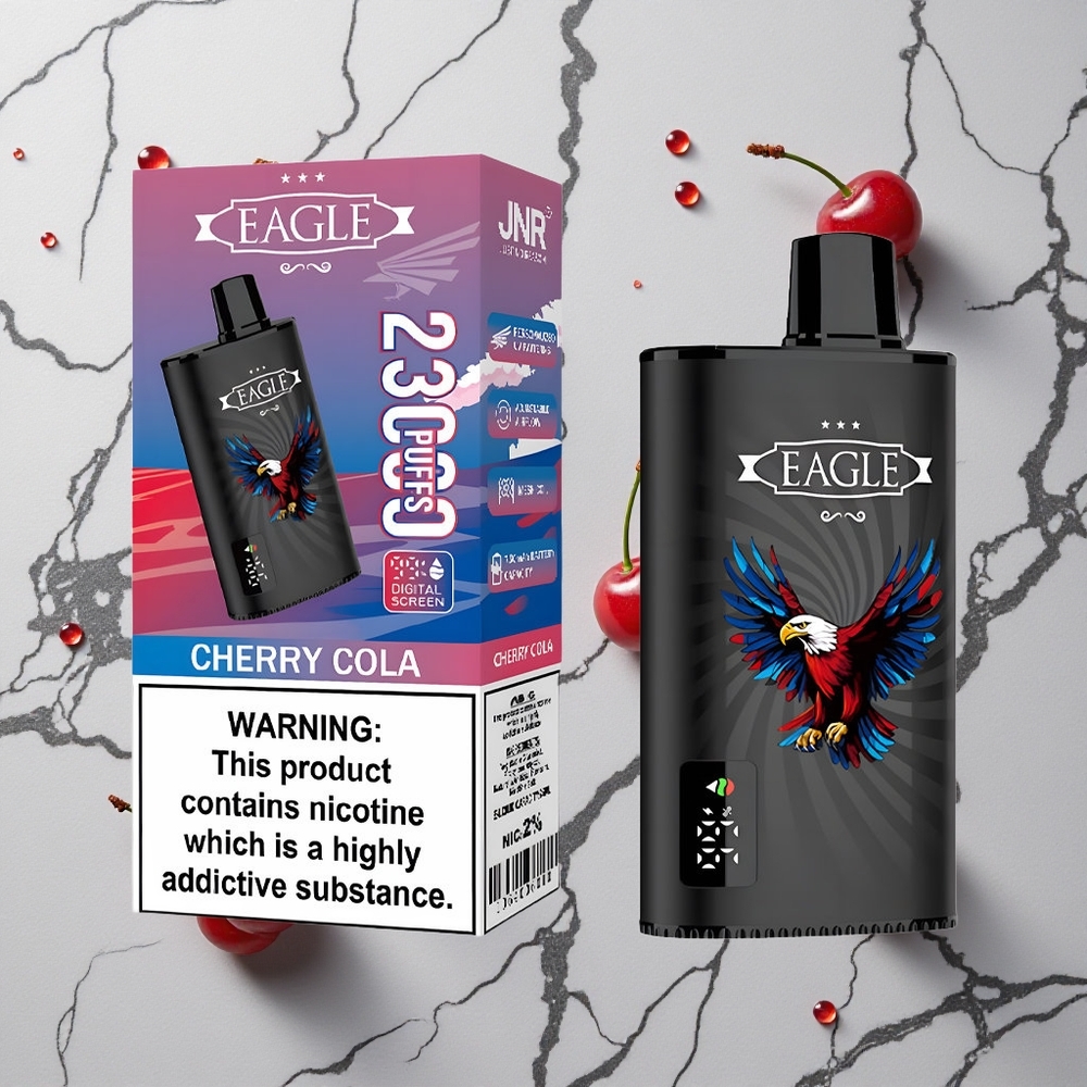 Kers Cola JNR EAGLE Smart 23000 Puffs Wegwerp Vape met Digitaal Scherm & Type-C Oplaadpoort wholesale Netherlands