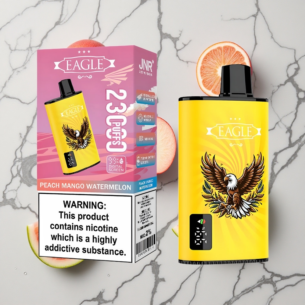 Perzik Mango Watermeloen JNR EAGLE Smart 23000 Puffs Verstelbare Luchtstroom Type-C wholesale Netherlands