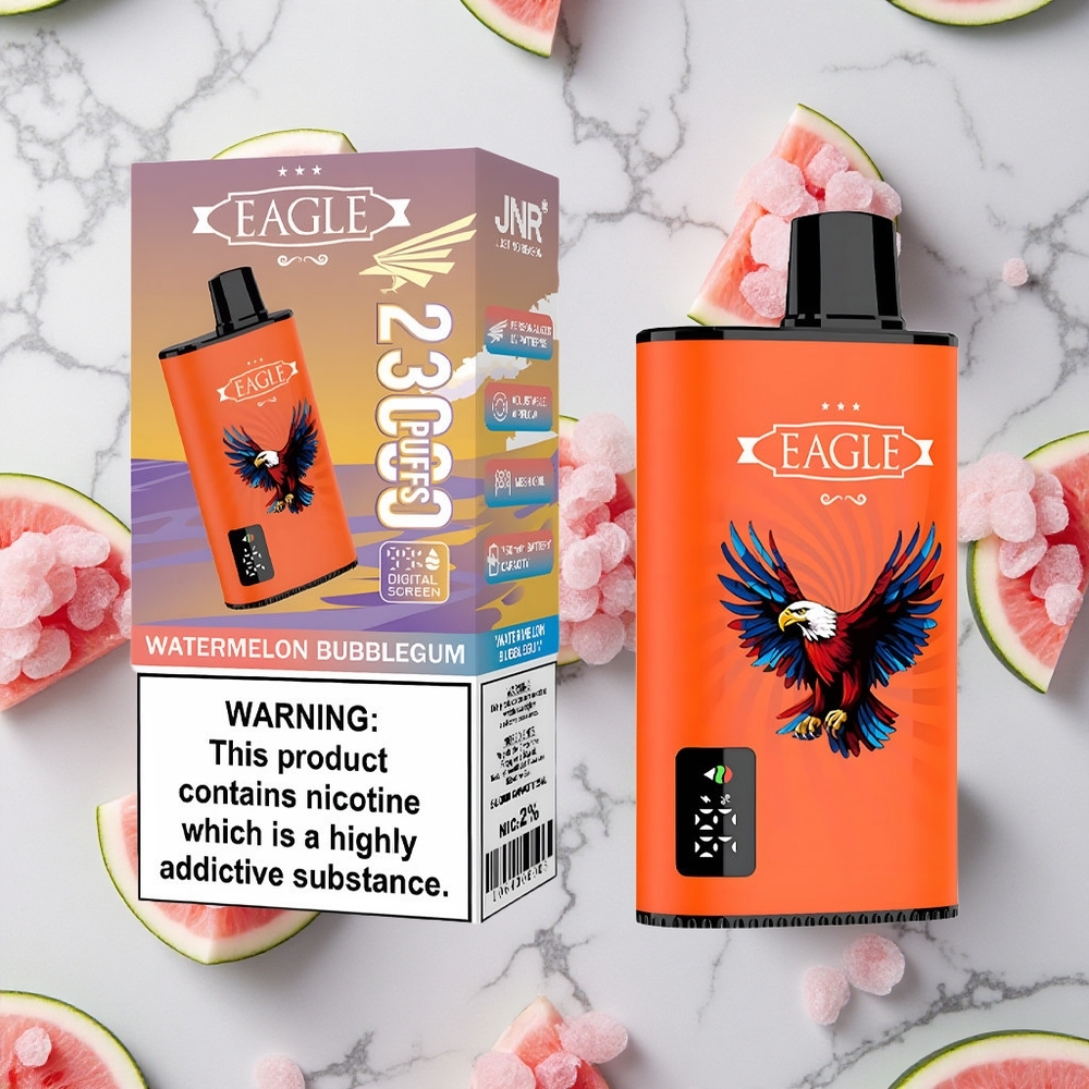 Watermeloen Bubblegum JNR EAGLE Smart 23000 Puffs Wegwerp Vape met Digitale Scherm & Aanpasbare Luchtstroom wholesale Netherlands