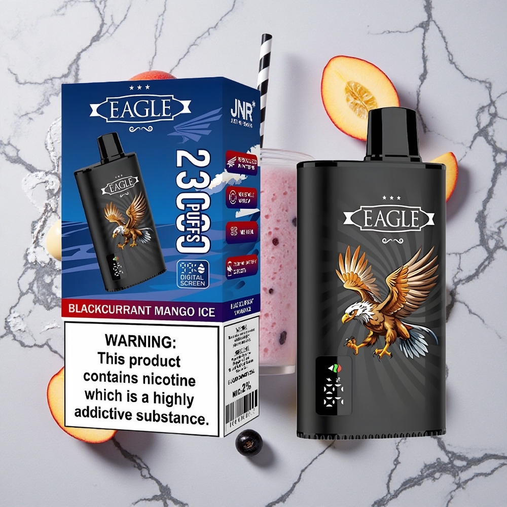 Zwarte Bes Mango IJs JNR EAGLE Smart 23000 Puffs Wegwerp Vape met Digitaal Scherm wholesale Netherlands