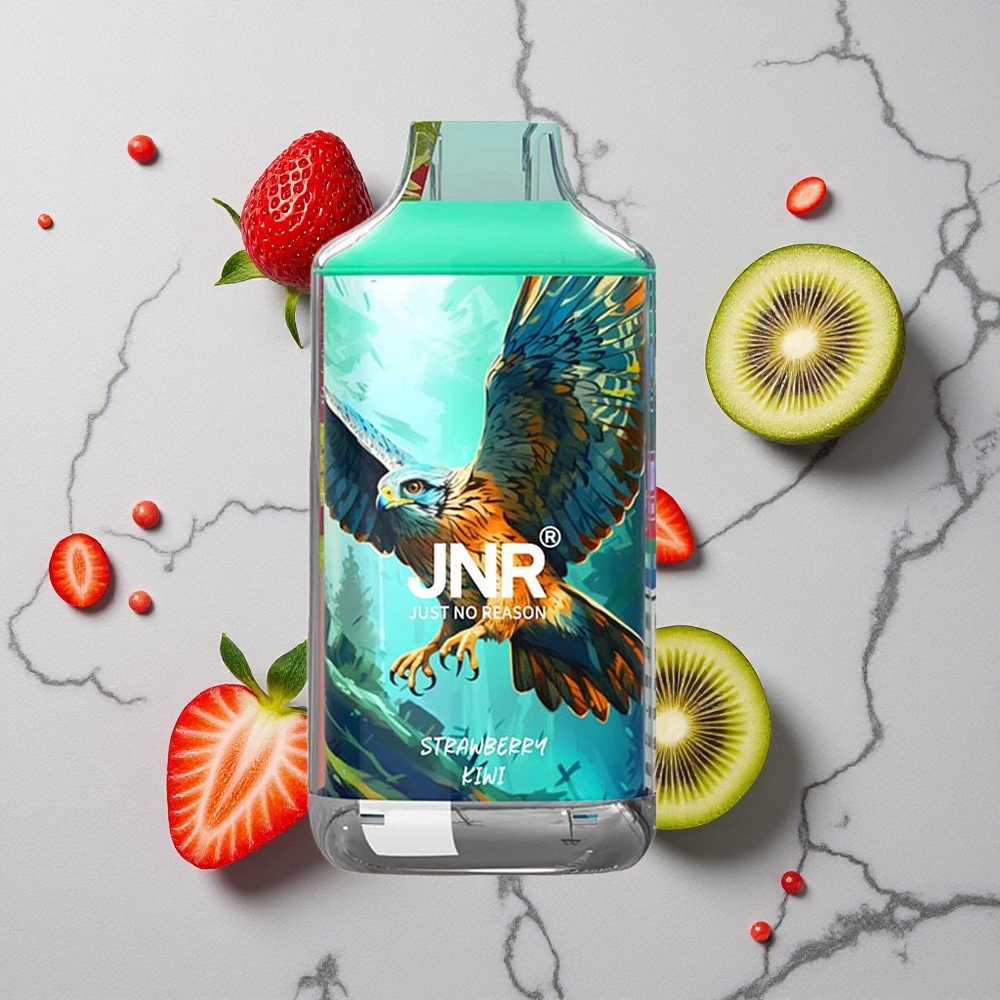 Aardbei Kiwi JNR Falcon 16000 Puffs Wegwerp Vape 22ml E-liquid Dual Mesh Coil wholesale Netherlands
