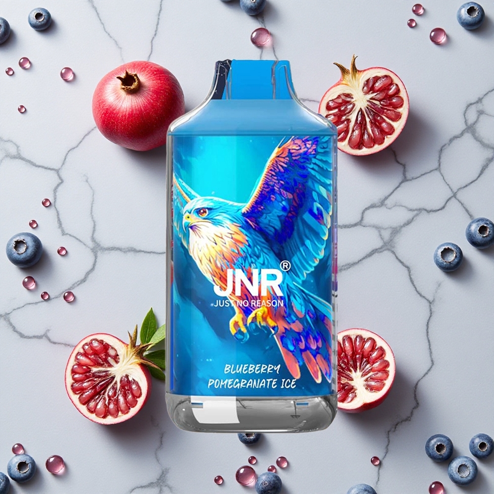 Blauwe Bes Granaatappel IJssmaken JNR Falcon 16000 Puffs 22ml E-vloeistof & Smart LED Display wholesale Netherlands