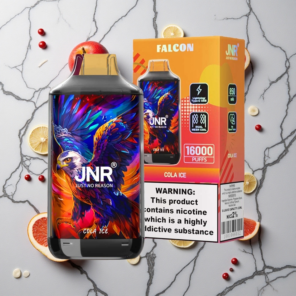 Cola IJs JNR Falcon 16000 Puffs Dual Mesh Coil Smart LED Display wholesale Netherlands