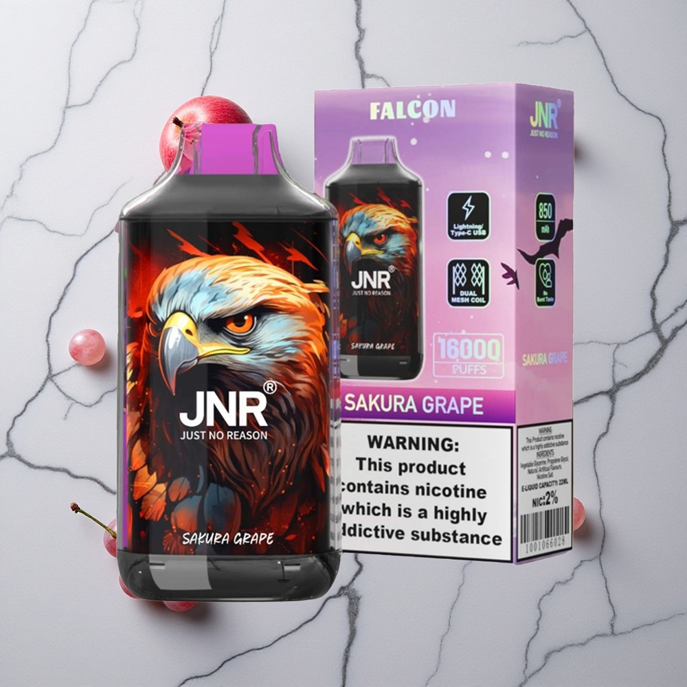 Sakura Druif JNR Falcon 16000 Puffs 22ml E-liquid Dual Mesh Coil wholesale Netherlands