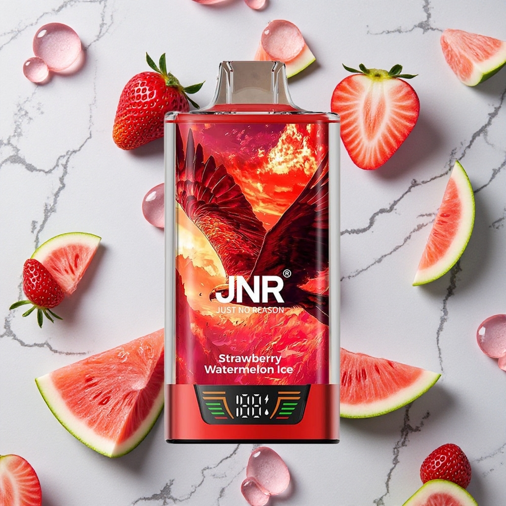 Aardbei Watermeloen IJs JNR Falcon Pro 28000 Puffs 30ml Vulcapaciteit wholesale Netherlands