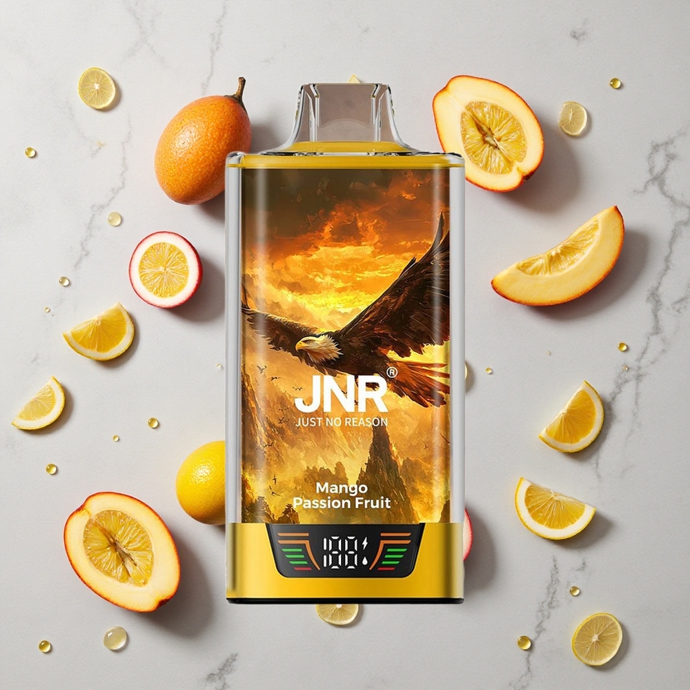 Mango Passievrucht JNR Falcon Pro 28000 Pufs Dual Mesh Coil wholesale Netherlands
