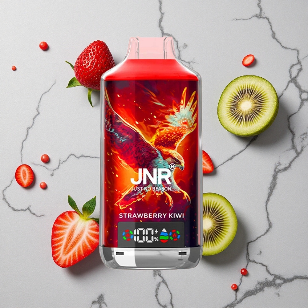 Aardbei Kiwi JNR Falcon X 18000 Puffs Wegwerp Vape 24ml Vloeistof Dual Mesh Coil wholesale Netherlands