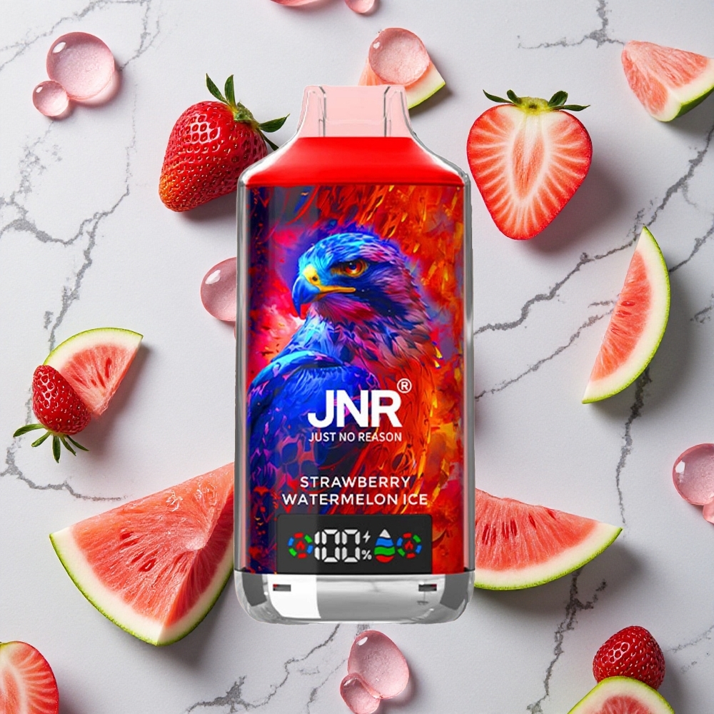 Aardbei Watermeloen IJs JNR Falcon X 18000 Puffs Wegwerp Vape 24ml E-vloeistof Dual Mesh Coil wholesale Netherlands