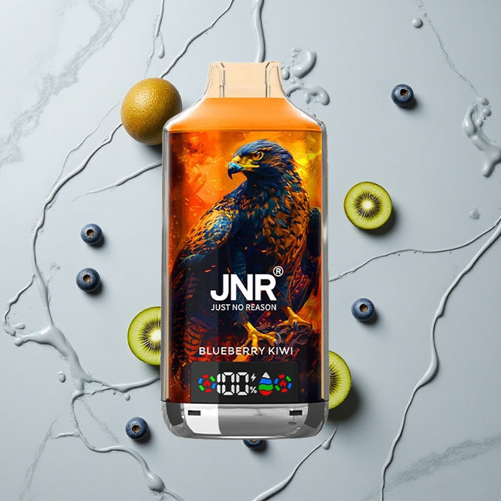 Blauwe Bes Kiwi JNR Falcon X 18000 Puffs Dual Mesh Coil Digitale Display wholesale Netherlands
