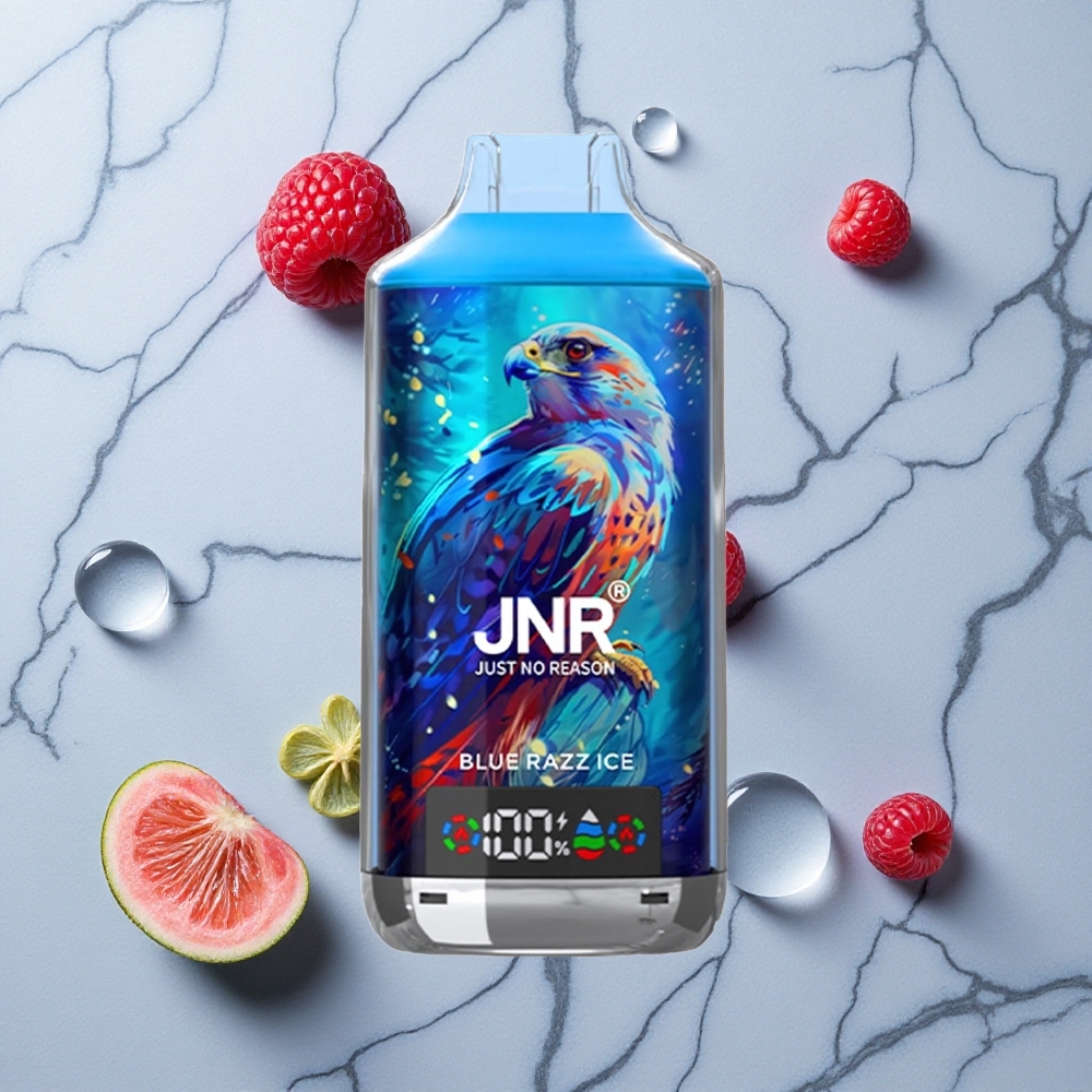 Blauwe Framboos IJs JNR Falcon X 18000 Puffs 24ml Vloeistof Dual Mesh Coil wholesale Netherlands