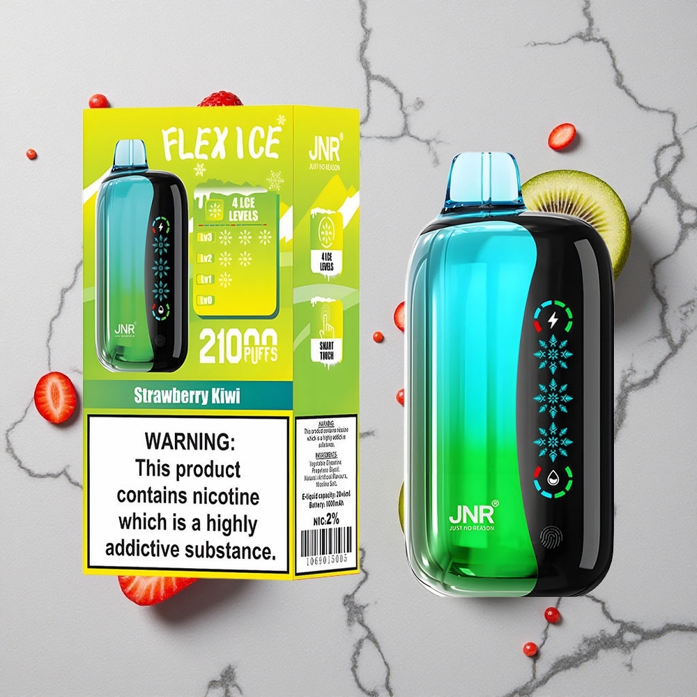 Aardbei-Kiwi JNR Flex Ice 21000 Puffs Touch Screen wholesale Netherlands