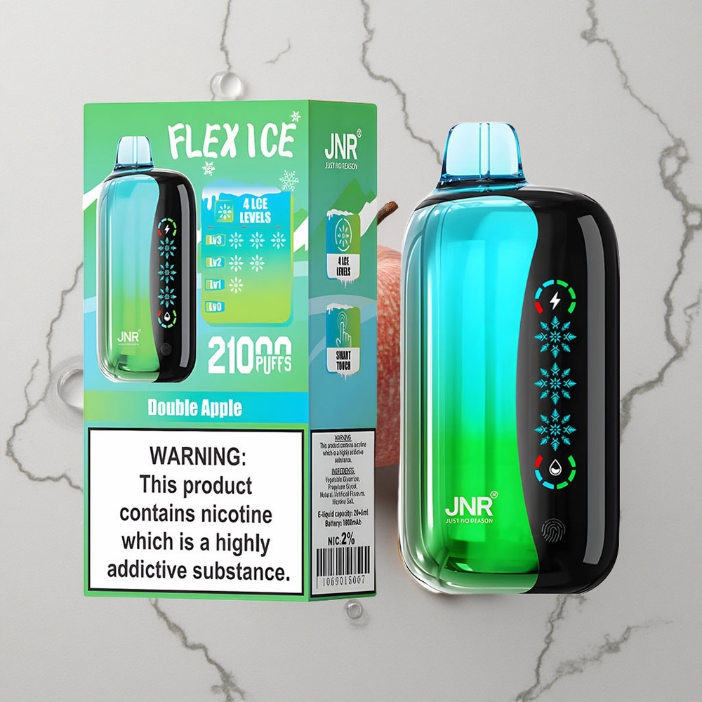 Dubbel Appel JNR Flex Ice 21000 Puffs Aanpasbare IJs & Luchtstroom wholesale Netherlands