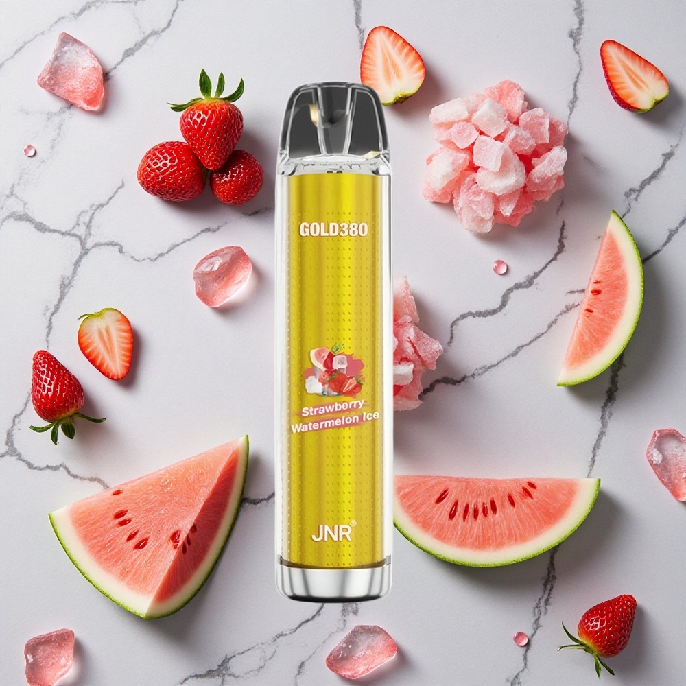 Aardbei Watermeloen IJs JNR Gold380 6000 Puffs 1500mAh Batterij wholesale Netherlands