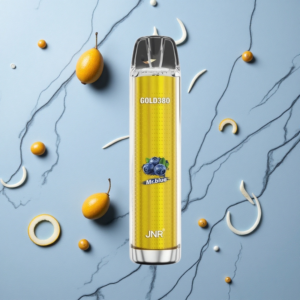 Blauwe JNR Gold380 6000 Puffs Wegwerp Vape 1500mAh Batterij wholesale Netherlands