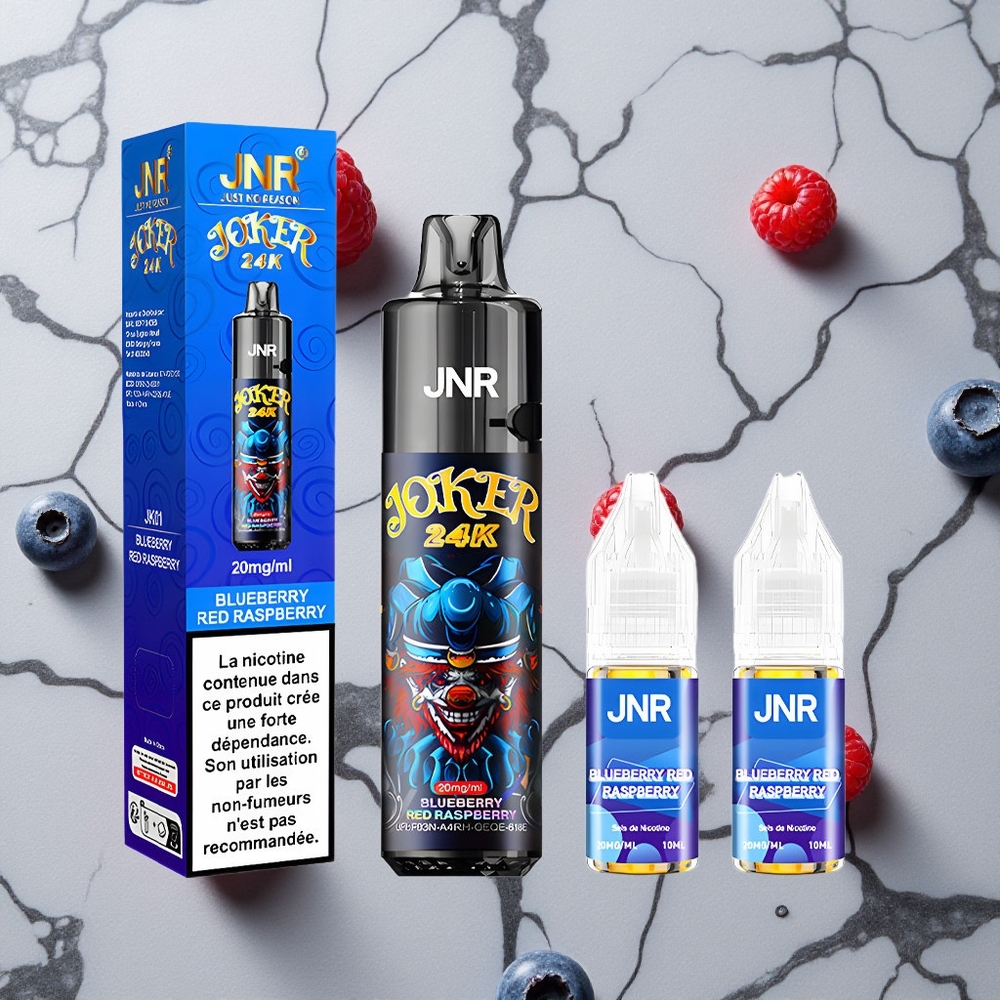 Blauwe Bes Rode Framboos JNR Joker 24K Puffs Side Refill Design wholesale Netherlands
