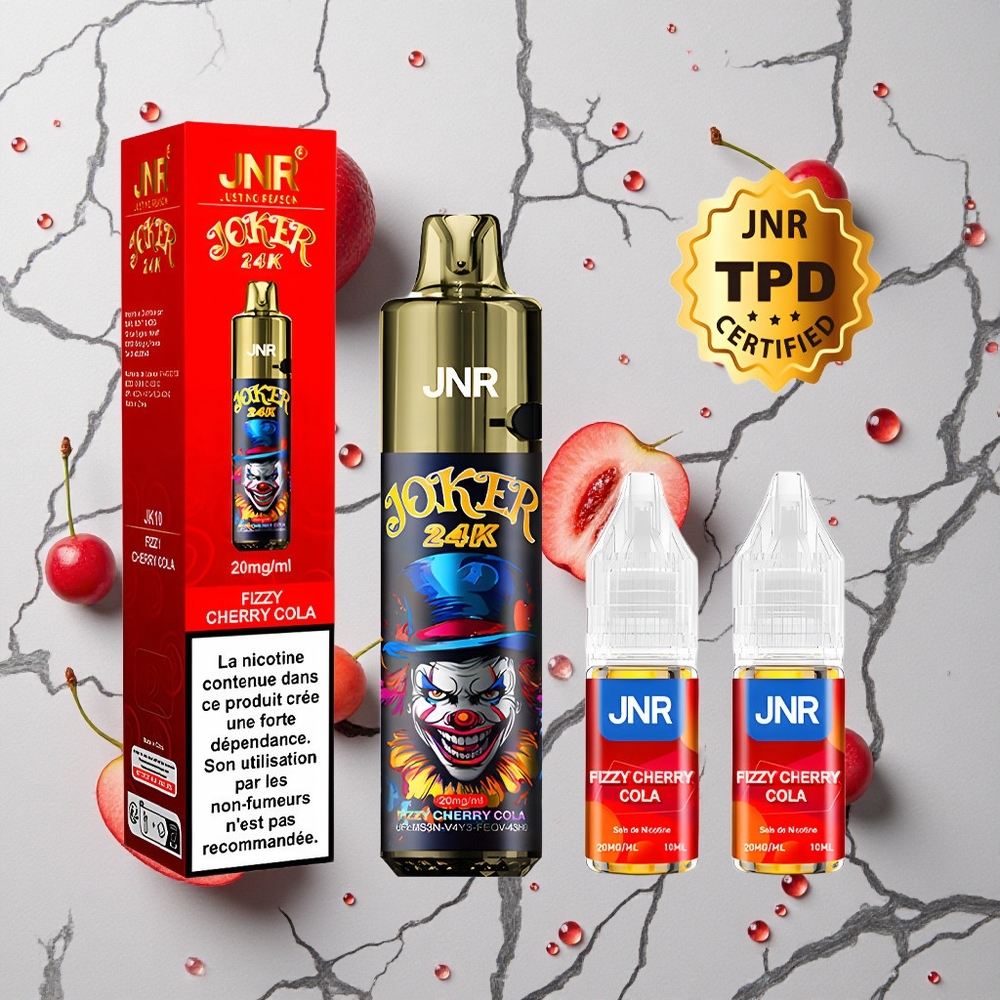 Frisse Kers Cola JNR Joker 24K Puffs 2+10ml Navulbare Pod wholesale Netherlands