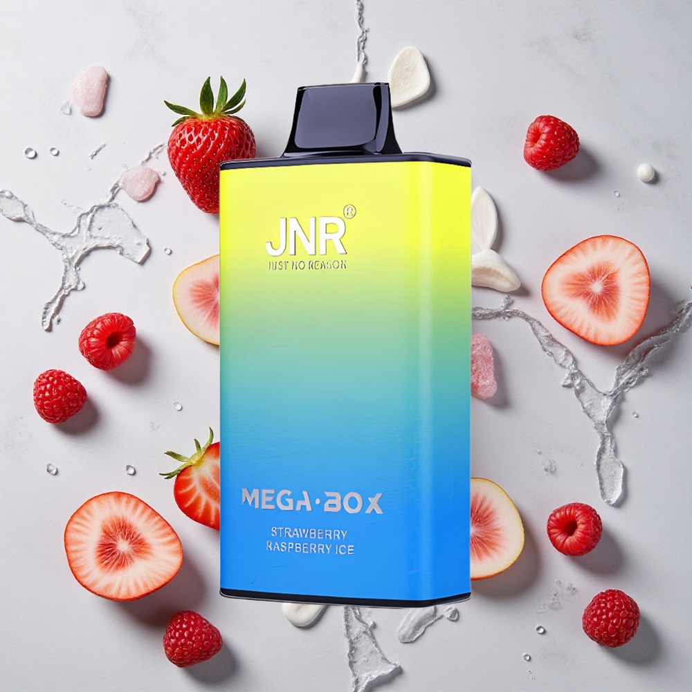 Aardbei Framboos IJs JNR Mega Box 25000 Puffs Wegwerp Vape 30ml E-liquid Capacity wholesale Netherlands