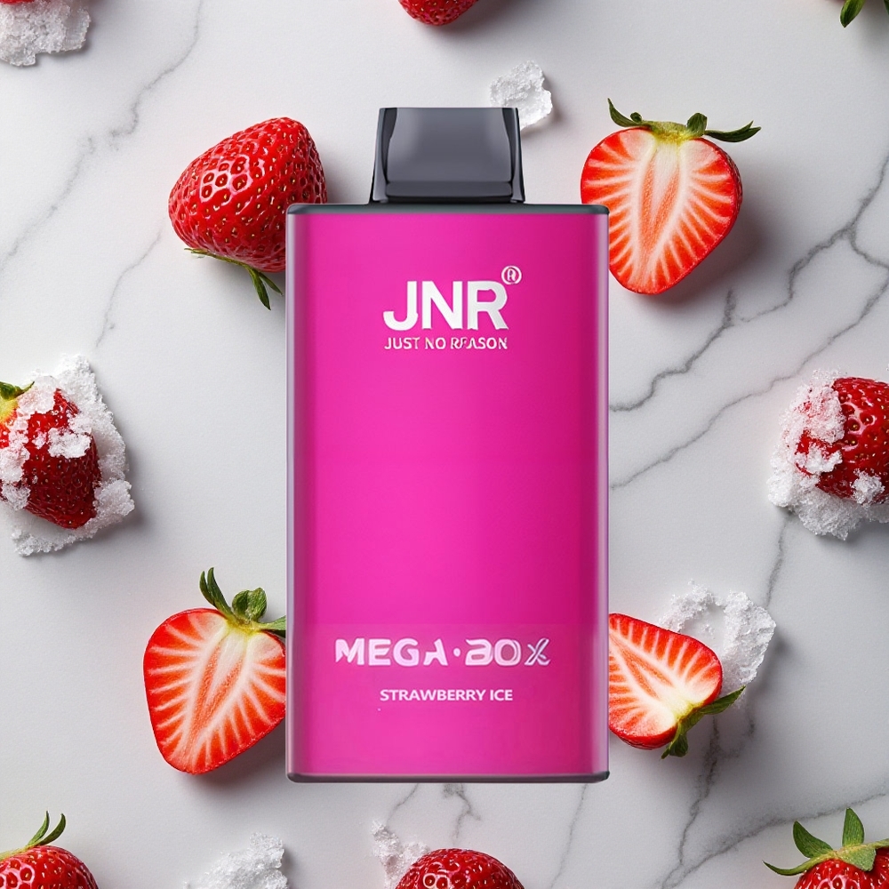 Aardbei IJs JNR Mega Box 25000 Puffs Wegwerp Vape 30ml E-liquid Dual Mesh Coil wholesale Netherlands