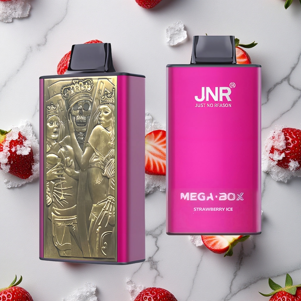 Aardbei IJs JNR Mega Box 25000 Puffs Wegwerp Vape 30ml E-liquid Dual Mesh Coil wholesale Netherlands