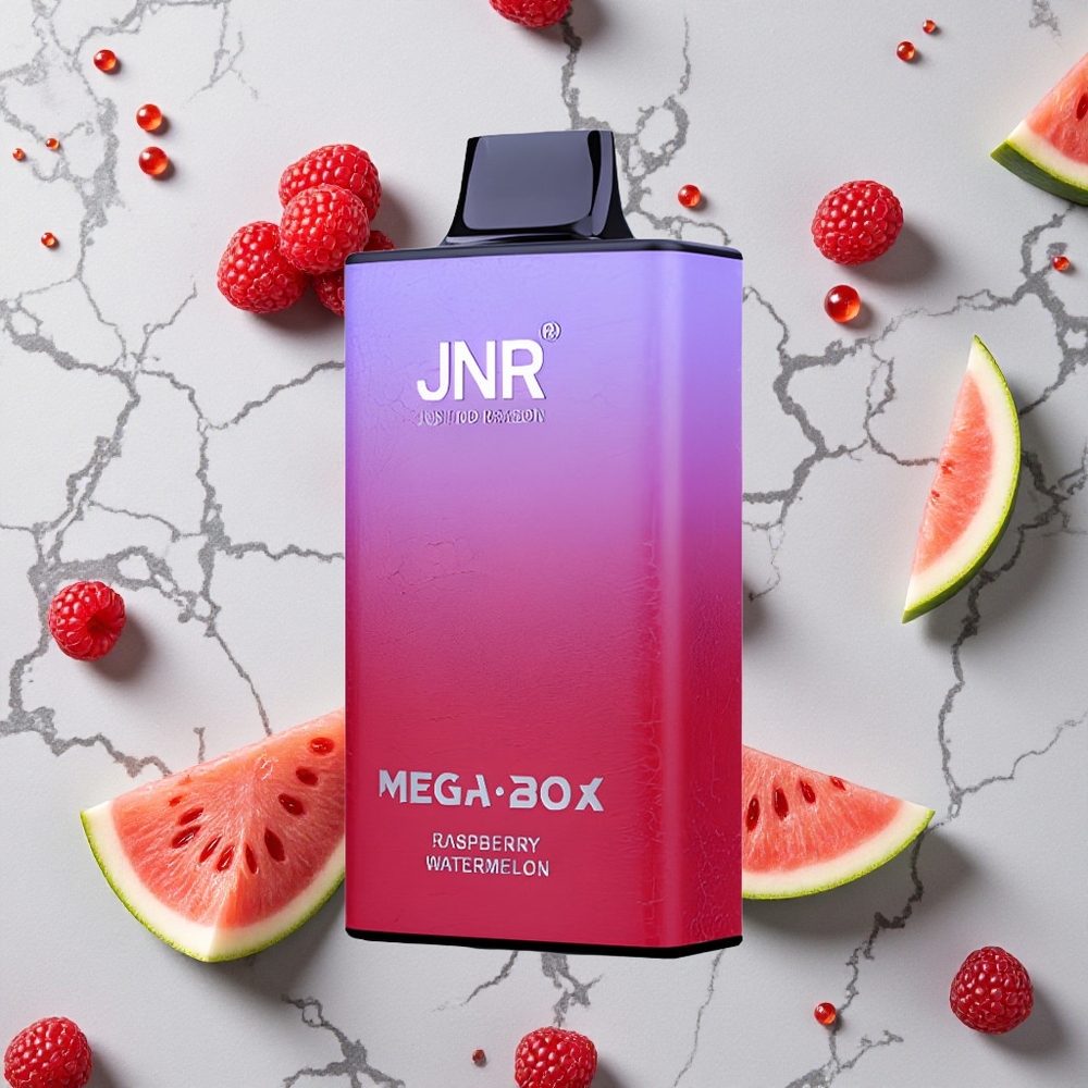 Framboos Watermeloen JNR Mega Box 25000 Puffs 30ml E-liquid Dual Mesh Coil wholesale Netherlands