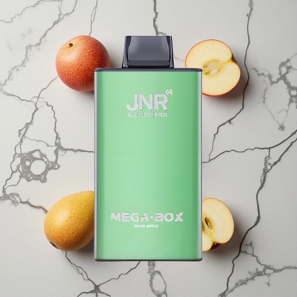 Zure Appel JNR Mega Box 25000 Puffs Wegwerp Vape Dual Mesh Coil & Dual Core wholesale Netherlands