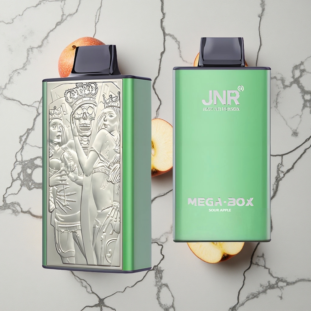 Zure Appel JNR Mega Box 25000 Puffs Wegwerp Vape Dual Mesh Coil & Dual Core wholesale Netherlands