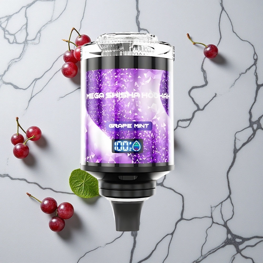 Druif Munt JNR Mega Shisha Hookah 100K Desktop Compatibel 2200mAh Oplaadbare Batterij wholesale Netherlands