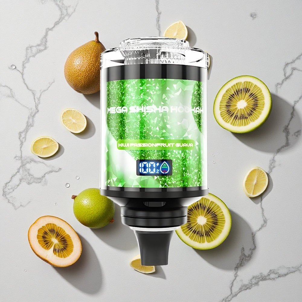 Kiwi Passievrucht Guava JNR Mega Shisha Hookah 100K Desktop Compatibel 2200mAh Oplaadbare Accu wholesale Netherlands