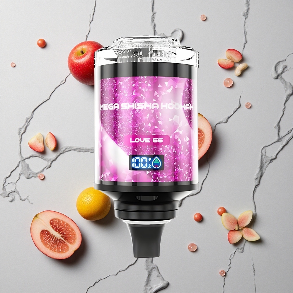 Love 66 JNR Mega Shisha Hookah 100K Puffs 60ml Vloeistofcapaciteit wholesale Netherlands