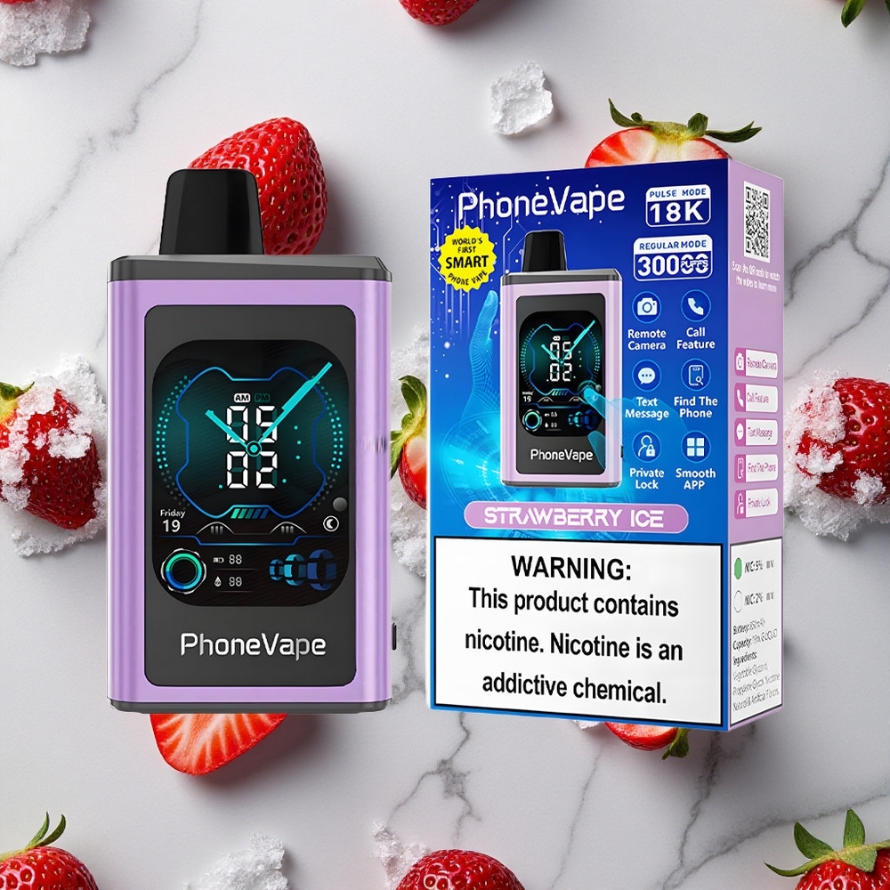 Aardbei IJs JNR PhoneVape 30000 puffs App Controlled wholesale Netherlands