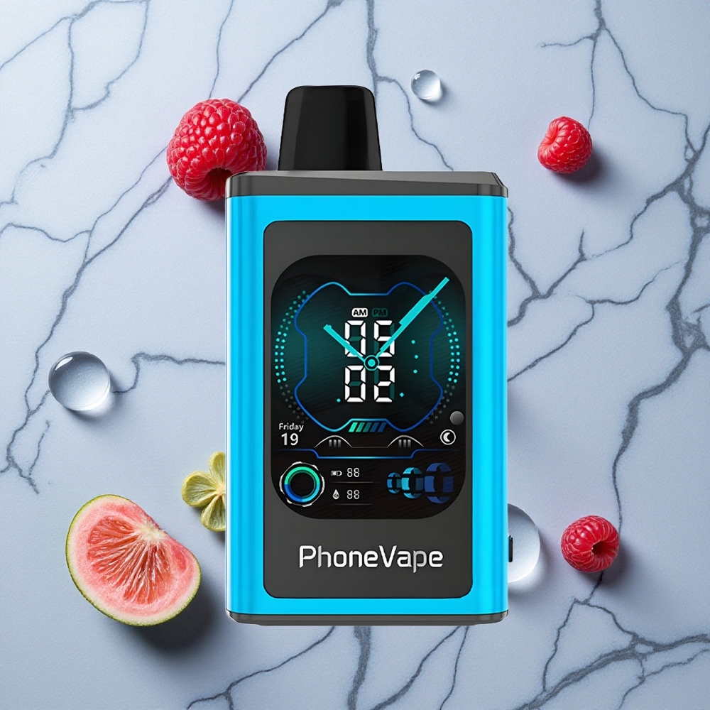 Blauwe Framboos IJs JNR PhoneVape 30000 puffs Oplaadbare Accu wholesale Netherlands