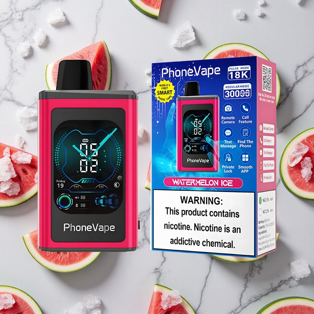 Watermeloen IJs JNR PhoneVape 30000 puffs Oplaadbare Accu wholesale Netherlands