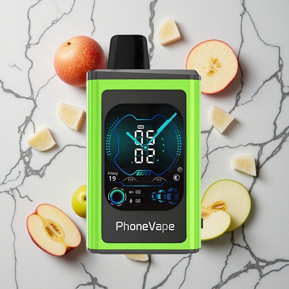 Zuur Appel IJs JNR PhoneVape 30000 puffs Oplaadbare Accu wholesale Netherlands
