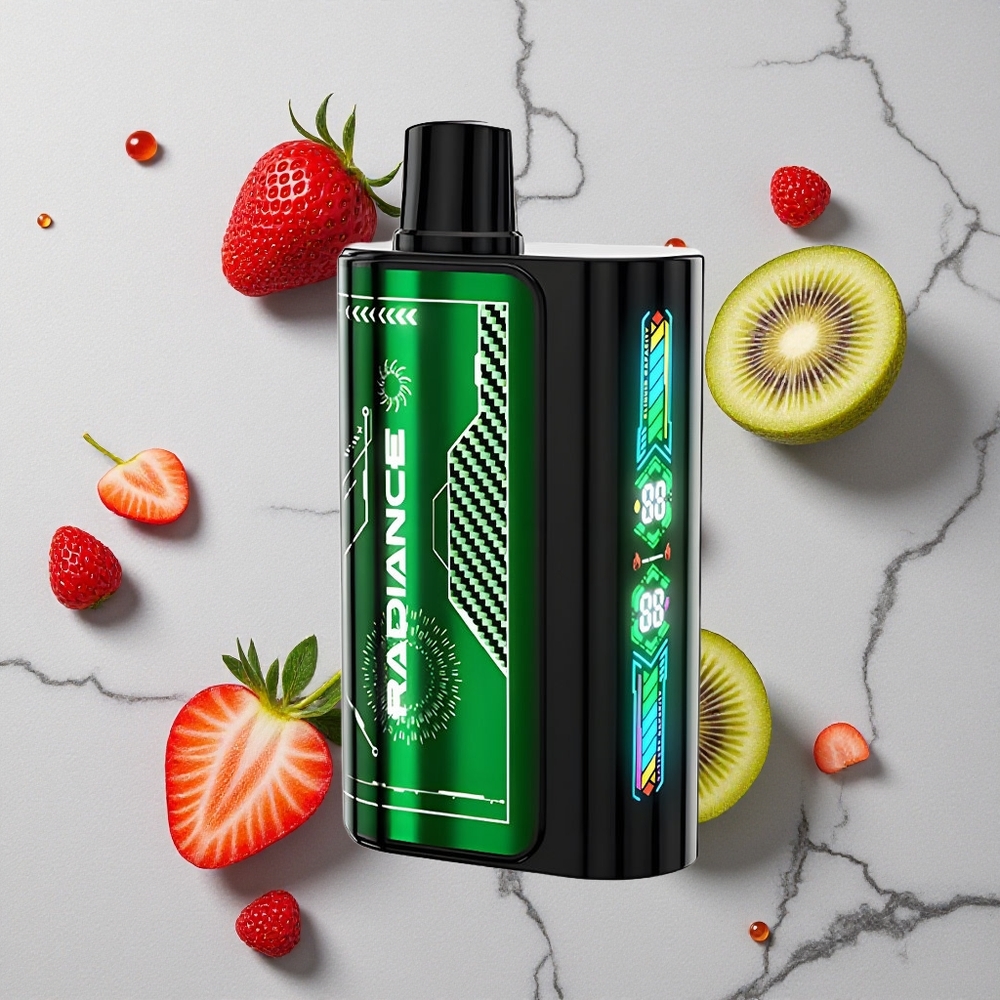 Aardbei-Kiwi JNR Radiance 31000 Puffs 28ml E-liquid Dual Mesh Coil wholesale Netherlands